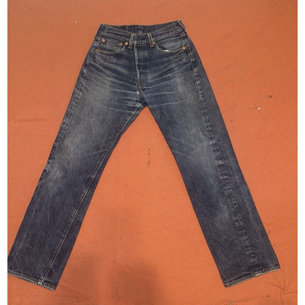 Levis 501 Jeans Mens 29x32 Blue Denim Pants Button Fly Classic Straight